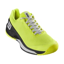 Wilson Tennis Shoes Rush Pro 4.0 Allcourt Neon Yellow Men's